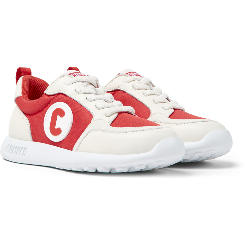 Camper Kids' Sneakers For Girls In Red,white,beige