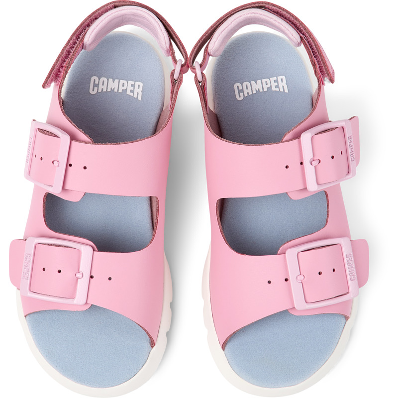 CAMPER Oruga - Sandals For Girls - Pink, Size 33, Smooth Leather