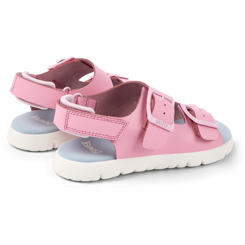 CAMPER Oruga - Sandals For Girls - Pink, Size 33, Smooth Leather