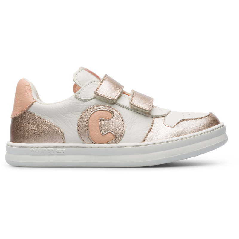 CAMPER Runner - Zapatillas para Niñas - Blanco,Rosa, talla 32, Piel Lisa