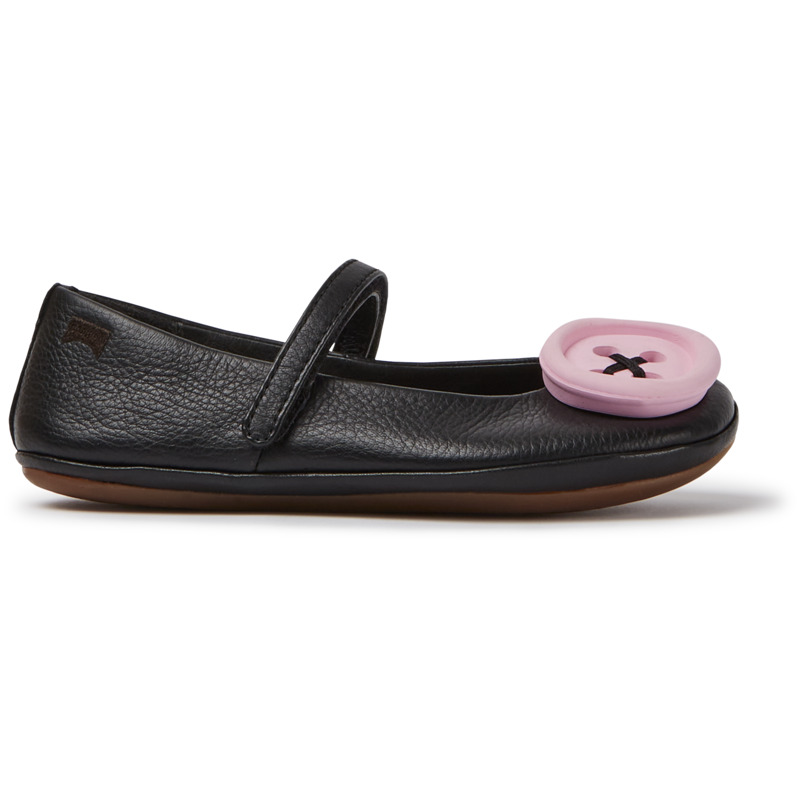 CAMPER Twins - Bailarinas para Niñas - Negro, talla 36, Piel Lisa