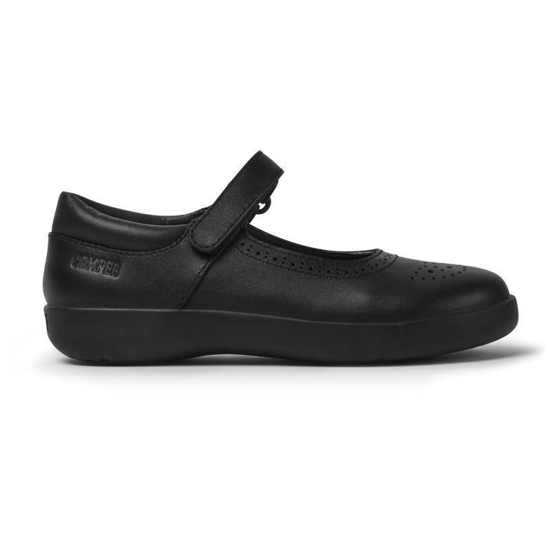 CAMPER Spiral Comet - Smart casual shoes for Girls - Black, Smooth leather - K800466