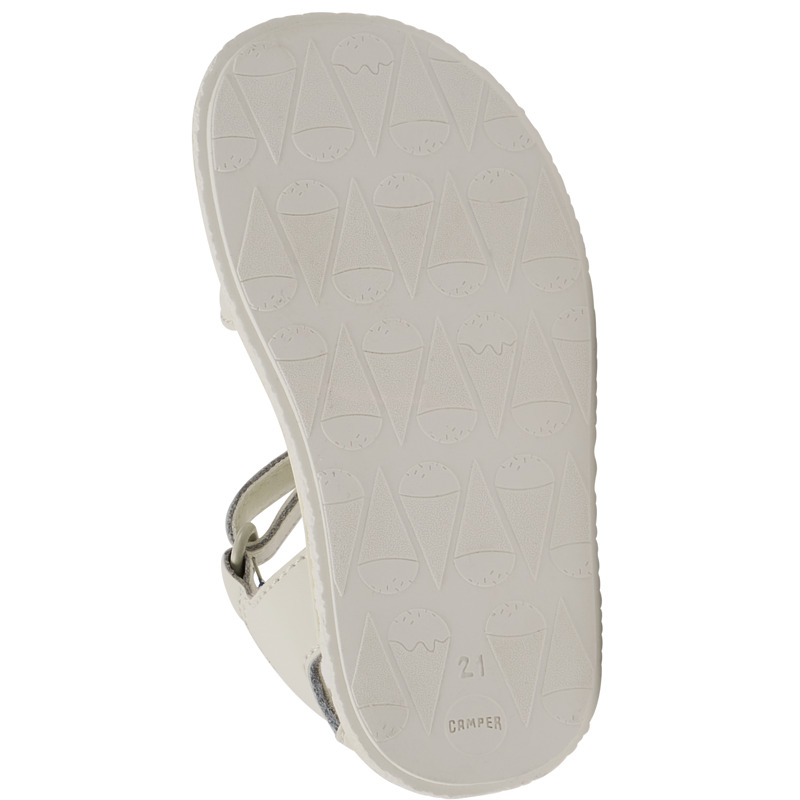 CAMPER Miko - Sandals For First Walkers - White, Size 21, Smooth Leather