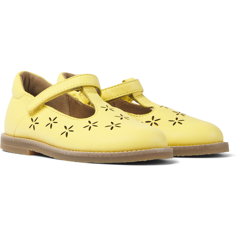 Camper Kids' Smart Casual Shoes For Girls In Yellow