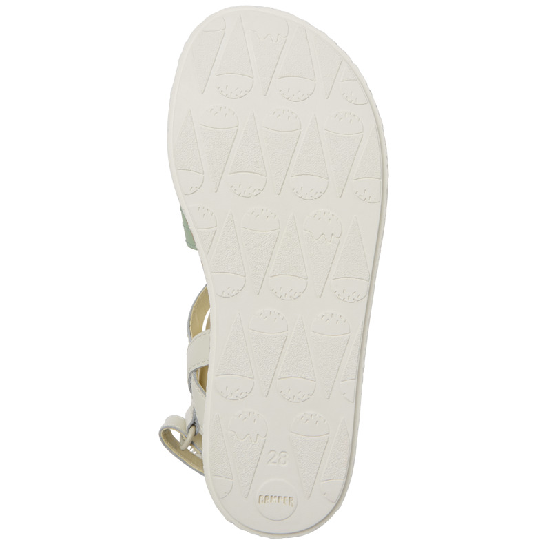 CAMPER Miko - Sandals For Girls - White, Size 35, Smooth Leather