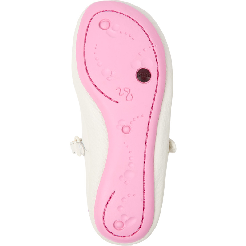 CAMPER Twins - Ballerinas For Girls - White, Size 32, Smooth Leather