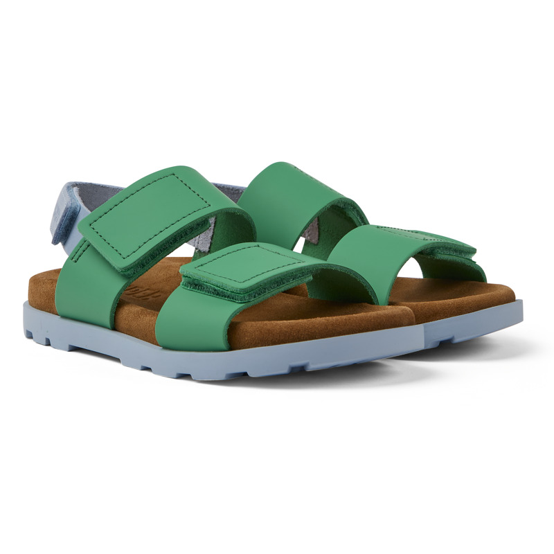 Camper Kids' Sandals For Boys In Green,blue