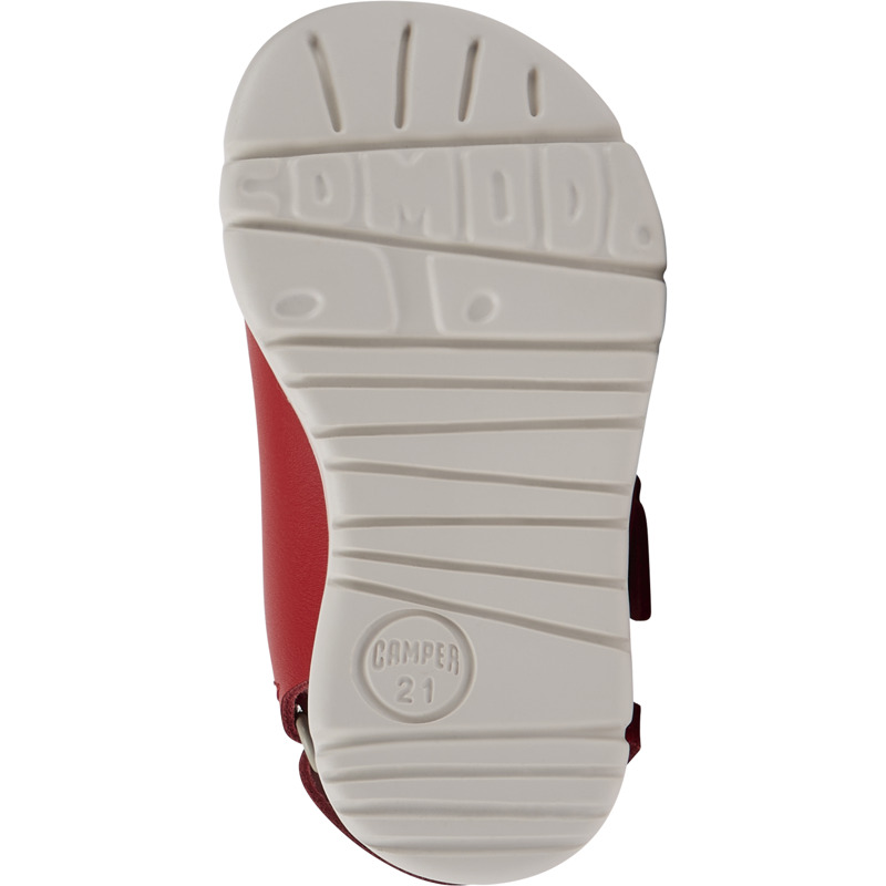 CAMPER Oruga - Sandals For First Walkers - Red, Size 21, Smooth Leather