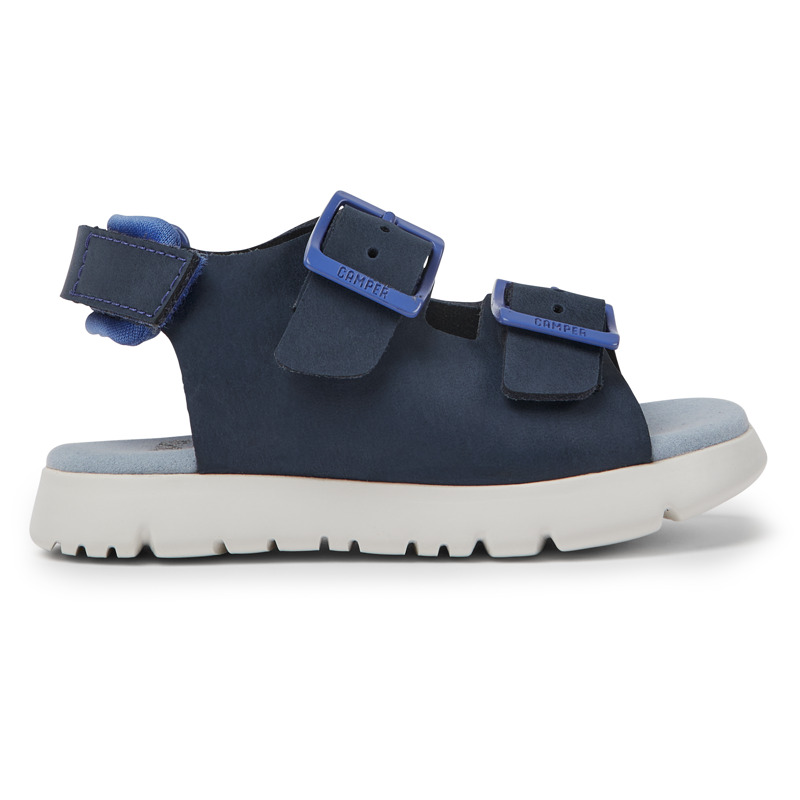 CAMPER Oruga - Sandals For First Walkers - Blue, Size 24, Smooth Leather