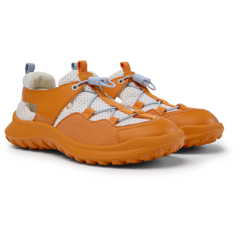 Camper Kids' Sandals For Boys In White,orange