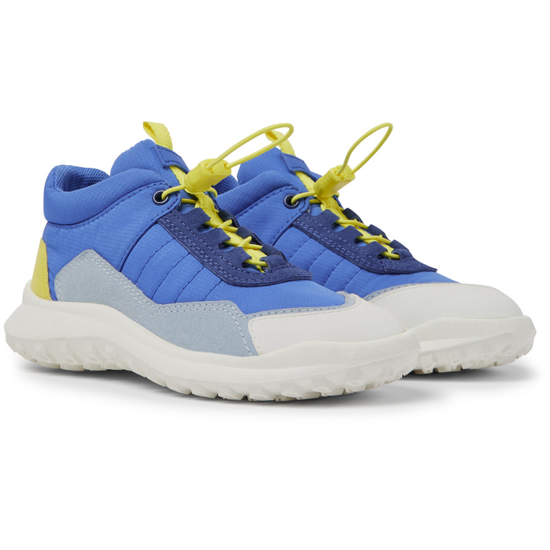 Camper Kids' Sneakers For Girls In Blue,yellow,white