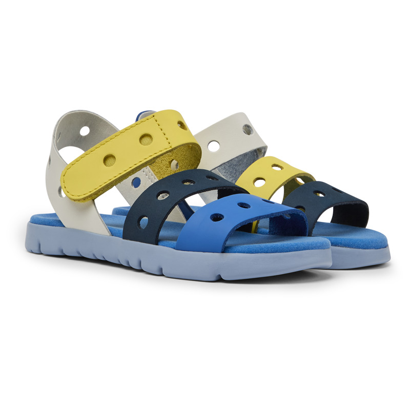 Camper Kids' Sandals For Boys In Blue,white,yellow