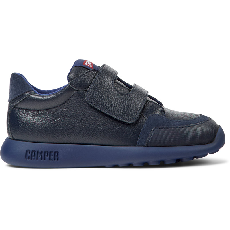 CAMPER Driftie - Sneaker Per Bimbe - Blu, Taglia 30, Pelle Liscia/Tessuto In Cotone