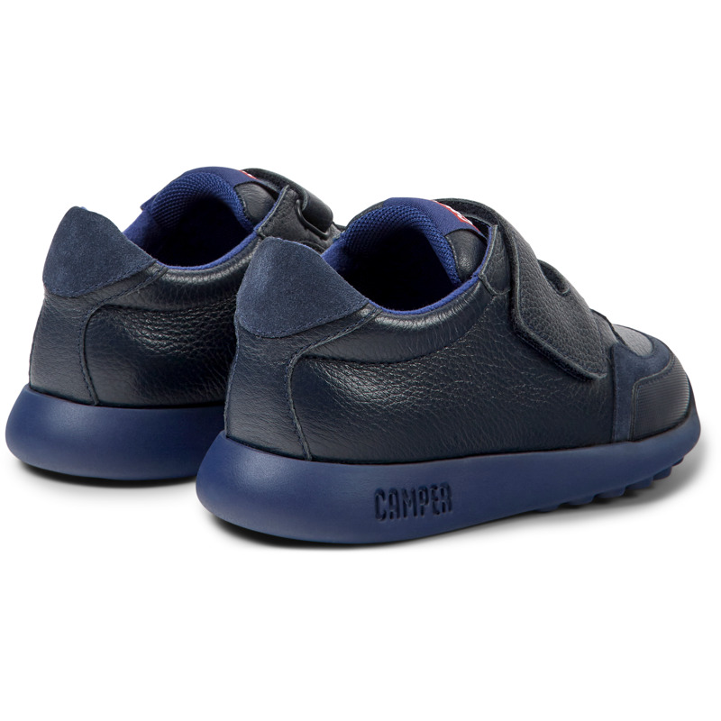 CAMPER Driftie - Sneaker Per Bimbe - Blu, Taglia 27, Pelle Liscia/Tessuto In Cotone