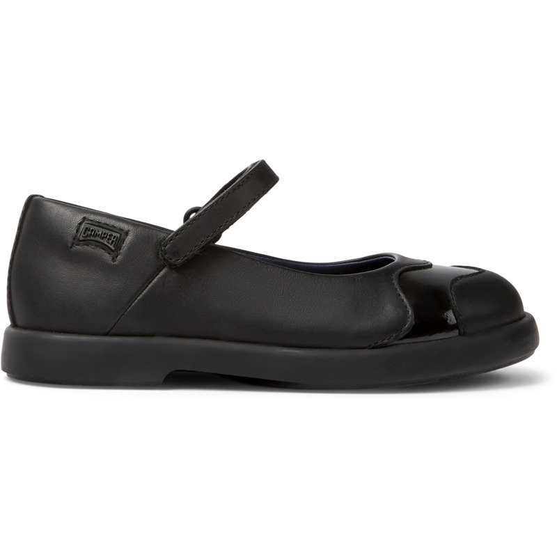 CAMPER Twins - Ballerinas For Girls - Black, Size 33, Smooth Leather