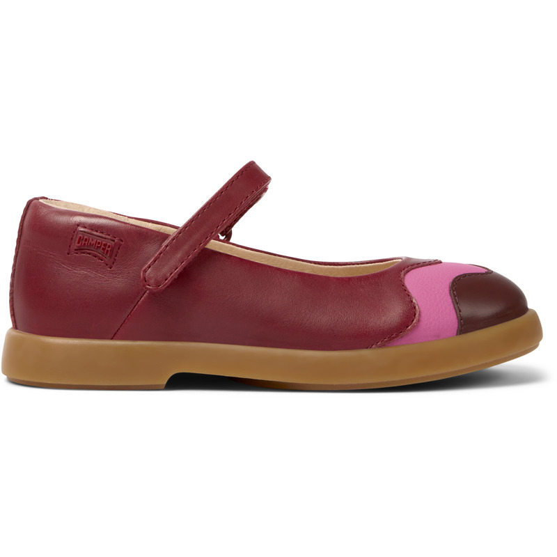 CAMPER Twins - Ballerinas For Girls - Burgundy,Pink, Size 25, Smooth Leather