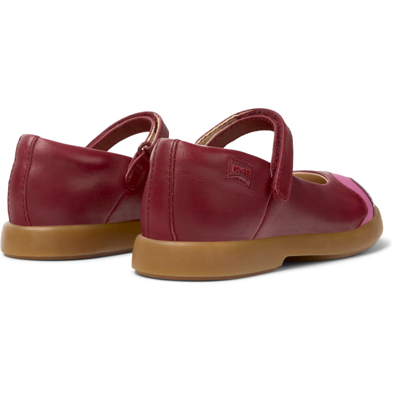 CAMPER Twins - Ballerinas For Girls - Burgundy,Pink, Size 25, Smooth Leather