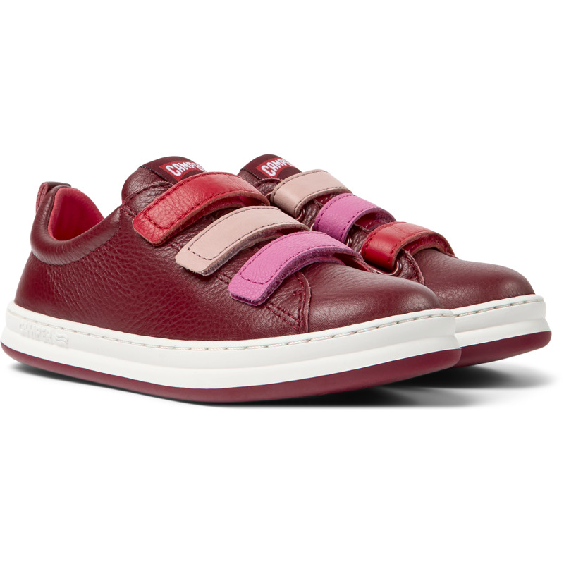 CAMPER Twins - Sneakers For Girls - Burgundy,Red,Pink, Size 38, Smooth Leather