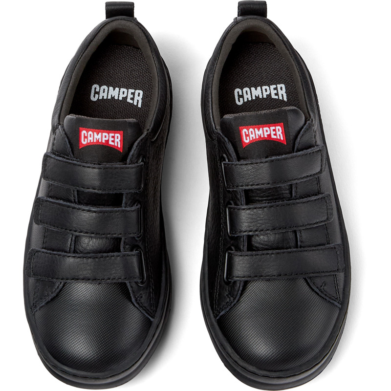 CAMPER Runner - Sneakers For Girls - Black, Size 29, Smooth Leather/Cotton Fabric