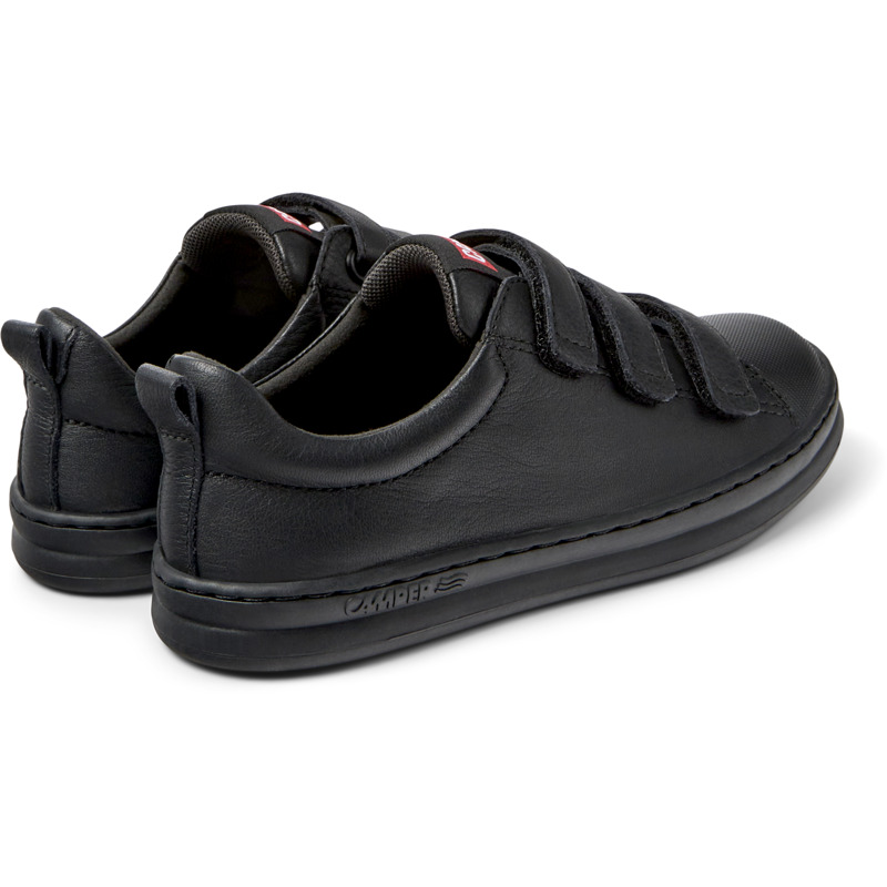 CAMPER Runner - Sneakers For Girls - Black, Size 25, Smooth Leather/Cotton Fabric