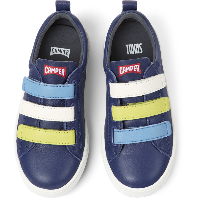 CAMPER Twins - Sneakers For Girls - Blue, Size 25, Smooth Leather