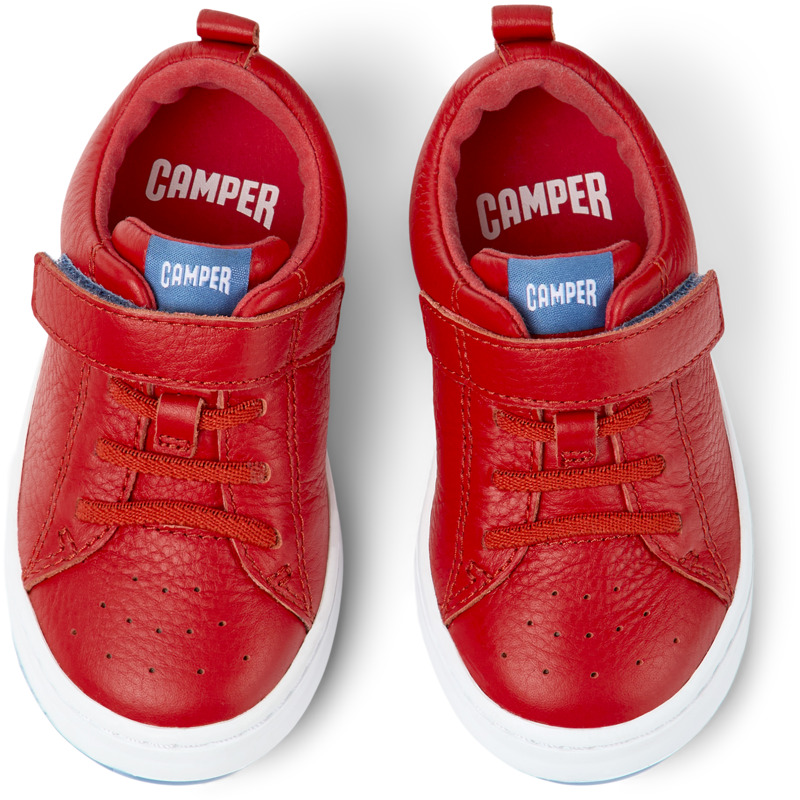 CAMPER Runner - Sneaker Per PRIMI PASSI - Rosso, Taglia 21, Pelle Liscia