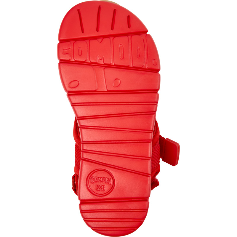 CAMPER Oruga - Sandals For Girls - Red, Size 32, Cotton Fabric