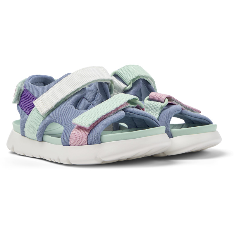 Camper Kids' Sandals For Girls In Blue,pink,purple