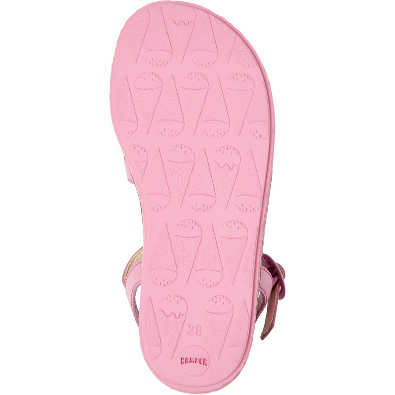 Camper Twins - Sandals For Unisex - Pink, Blue, Green, Size 33, Smooth Leather