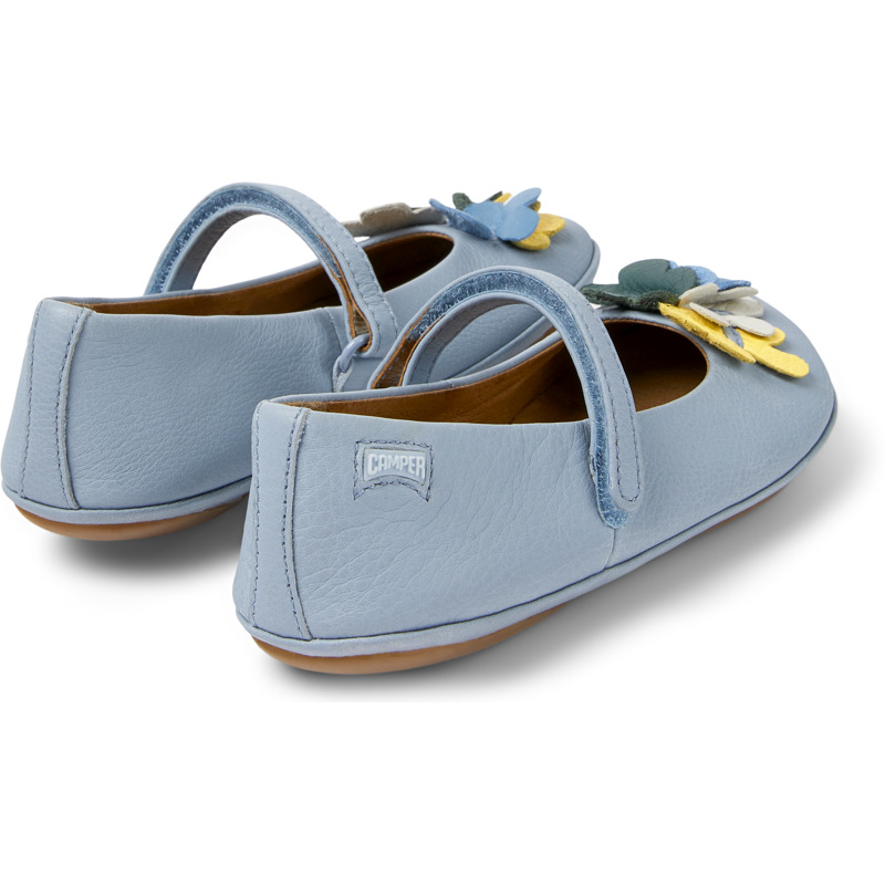 CAMPER Twins - Ballerinas For Girls - Blue, Size 30, Smooth Leather