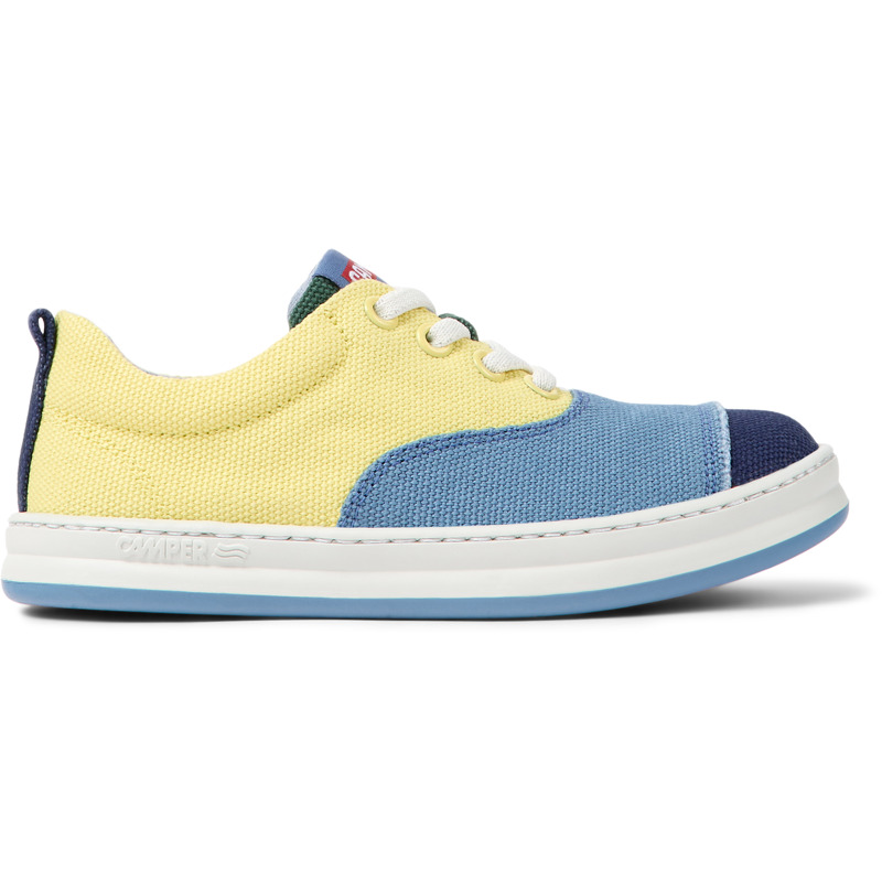 CAMPER Twins - Sneakers For Girls - Blue,Yellow,Green, Size 34, Cotton Fabric