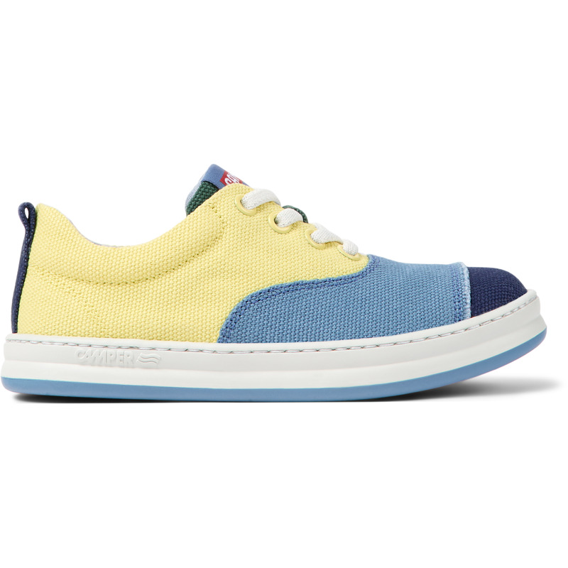 CAMPER Twins - Sneakers For Girls - Blue,Yellow,Green, Size 38, Cotton Fabric