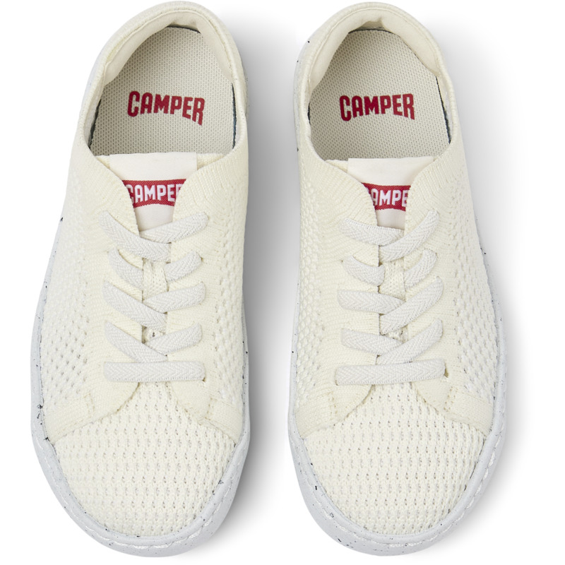 Camper Peu Touring - Smart Casual Shoes For Unisex - White, Size 35, Cotton Fabric