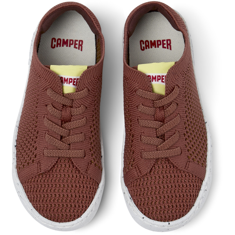 Camper Peu Touring - Smart Casual Shoes For Unisex - Red, Size 28, Cotton Fabric