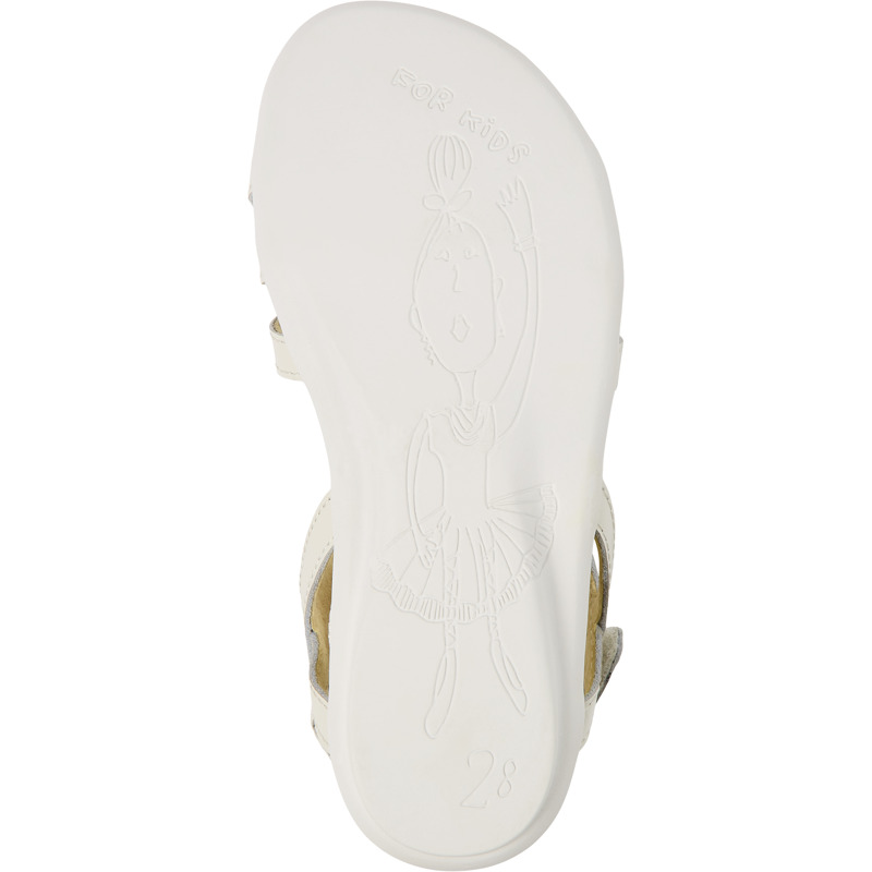 Camper Twins - Sandals For Unisex - White, Size 33, Smooth Leather