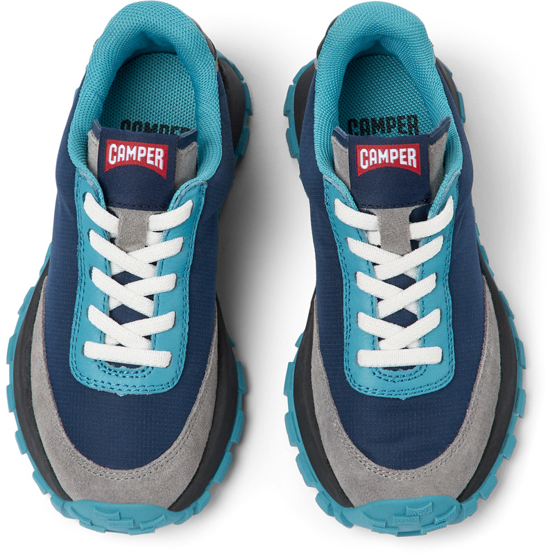 CAMPER Drift Trail - Sneakers For Girls - Blue, Size 26, Cotton Fabric/Smooth Leather