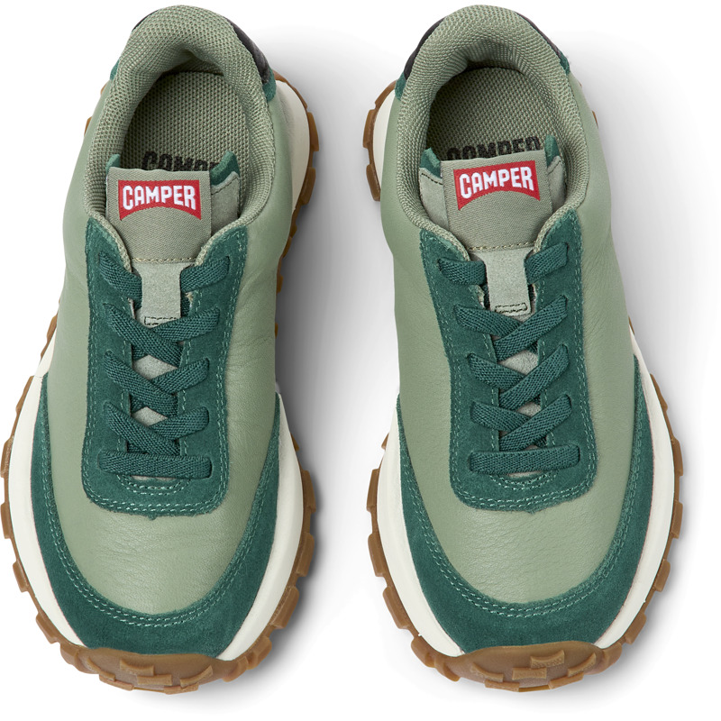CAMPER Drift Trail - Sneakers For Girls - Green, Size 32, Smooth Leather