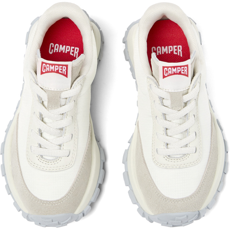 CAMPER Drift Trail - Sneaker Per Bimbe - Bianco, Taglia 35, Tessuto In Cotone