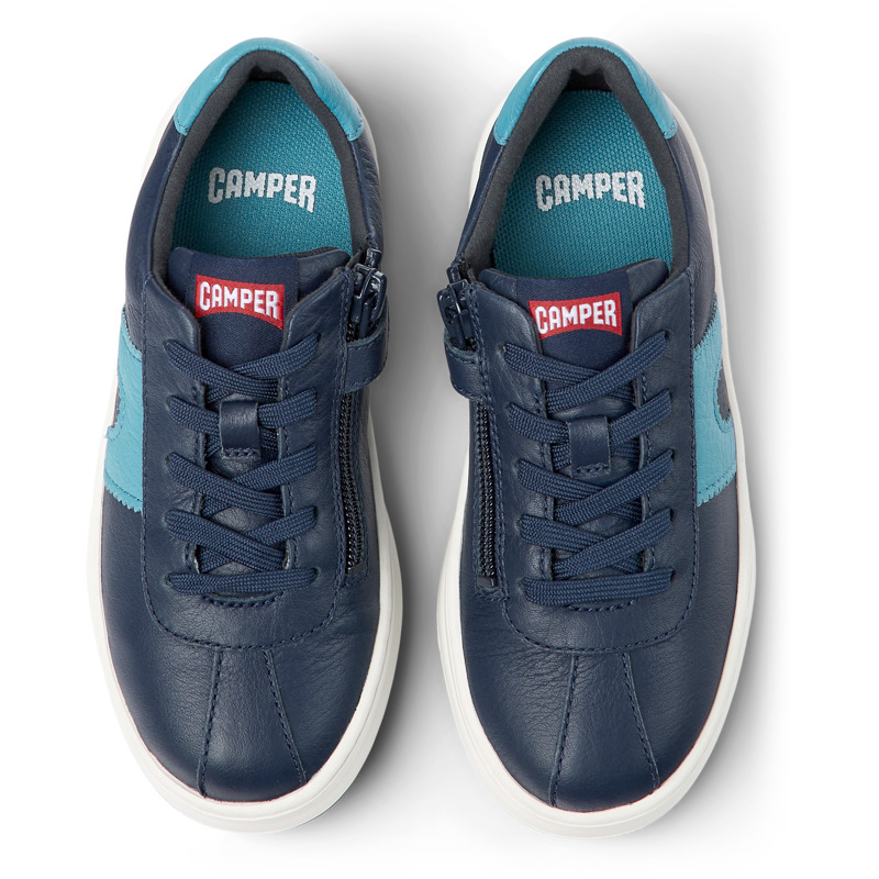 Camper Runner - Sneakers For Unisex - Blue, Size 26, Smooth Leather