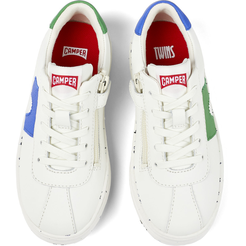 CAMPER Twins - Sneakers For Girls - White, Size 35, Smooth Leather
