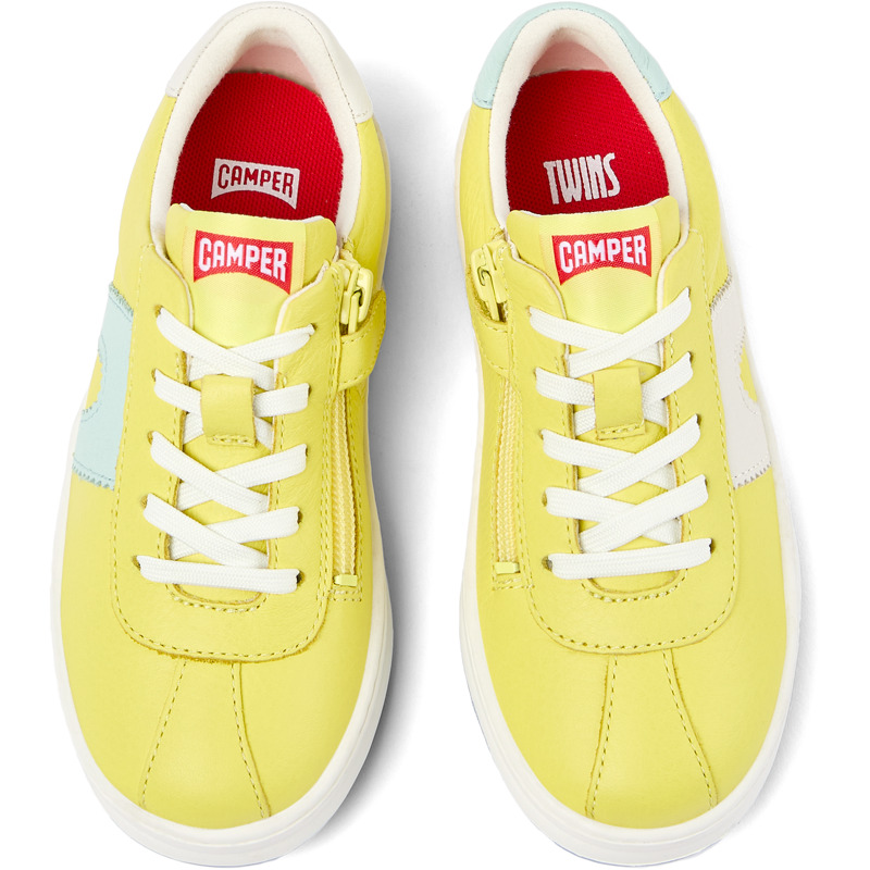 CAMPER Twins - Sneaker Für Mädchen - Gelb, Größe 27, Glattleder