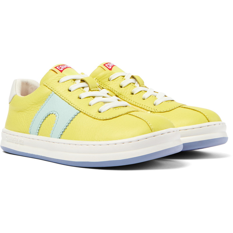 Camper Twins - Sneakers For Girls - Yellow, Size 28, Smooth Leather