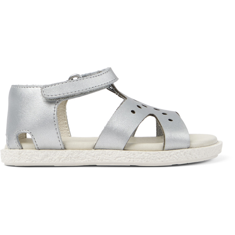 CAMPER Twins - Sandalias para Primeros pasos - Gris, talla 25, Piel Lisa