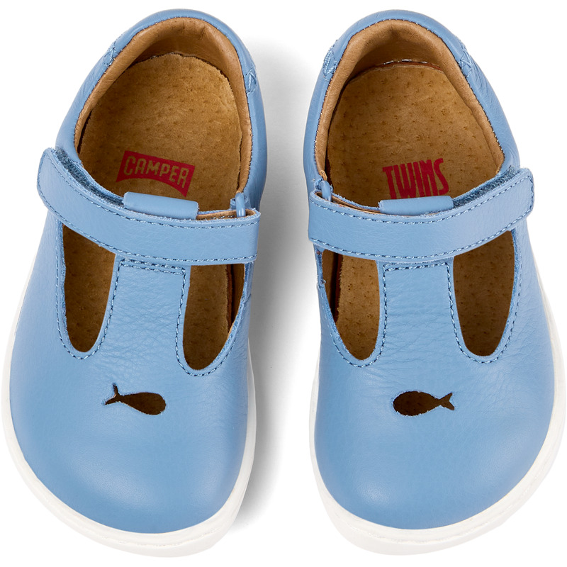 CAMPER Twins - Smart Casual Shoes For First Walkers - Blue, Size 23, Smooth Leather