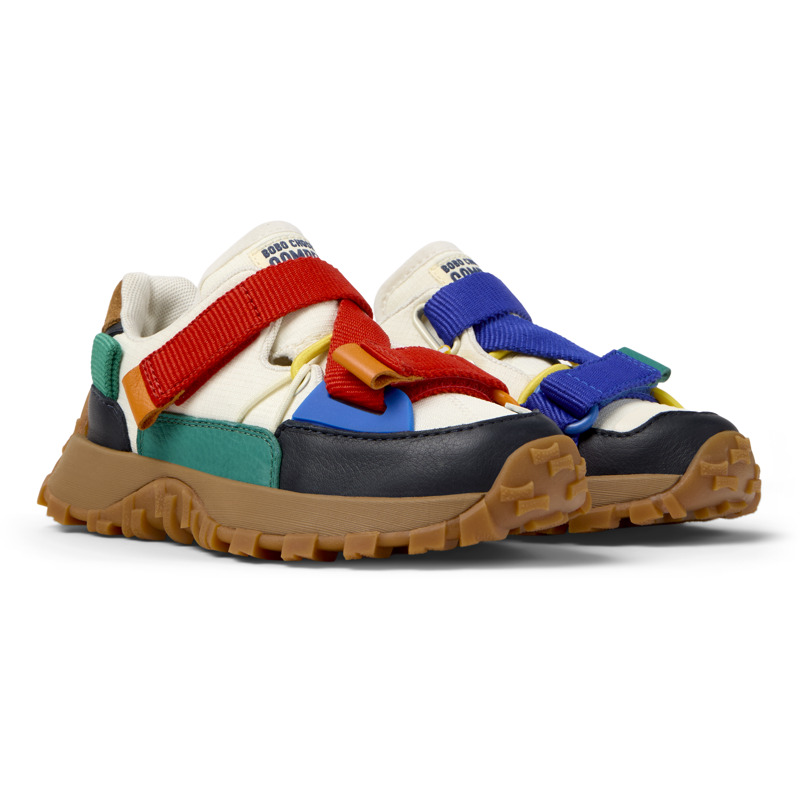 Camper Sneakers For Girls In White,blue,orange