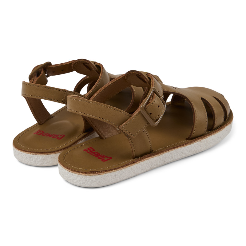 CAMPER Miko - Sandals For Girls - Brown, Size 28, Smooth Leather