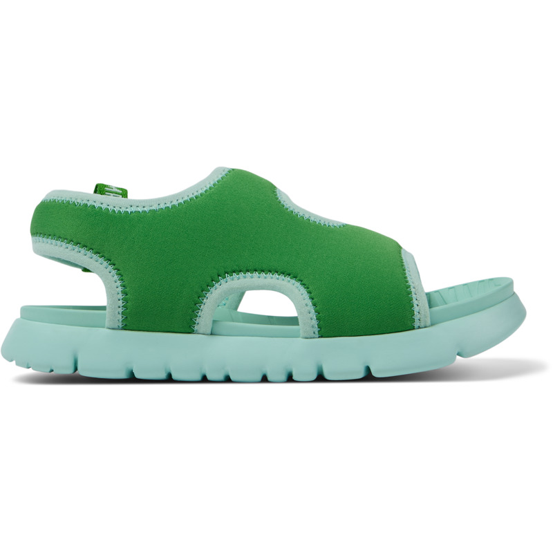 CAMPER Oruga - Sandalias para Niñas - Verde, talla 25, Textil