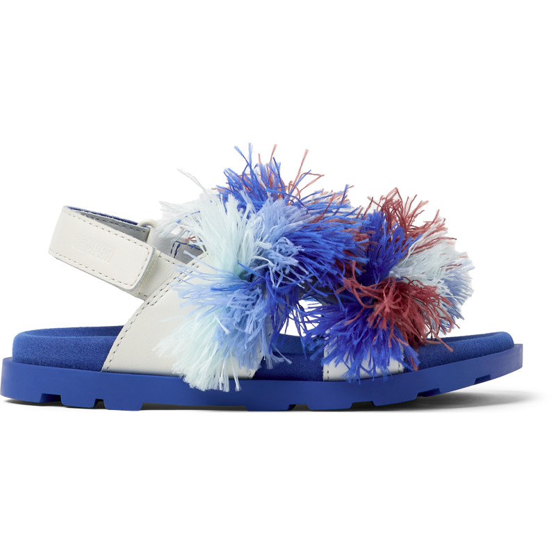 CAMPER Twins - Sandalias para Niñas - Blanco, talla 30, Piel Lisa