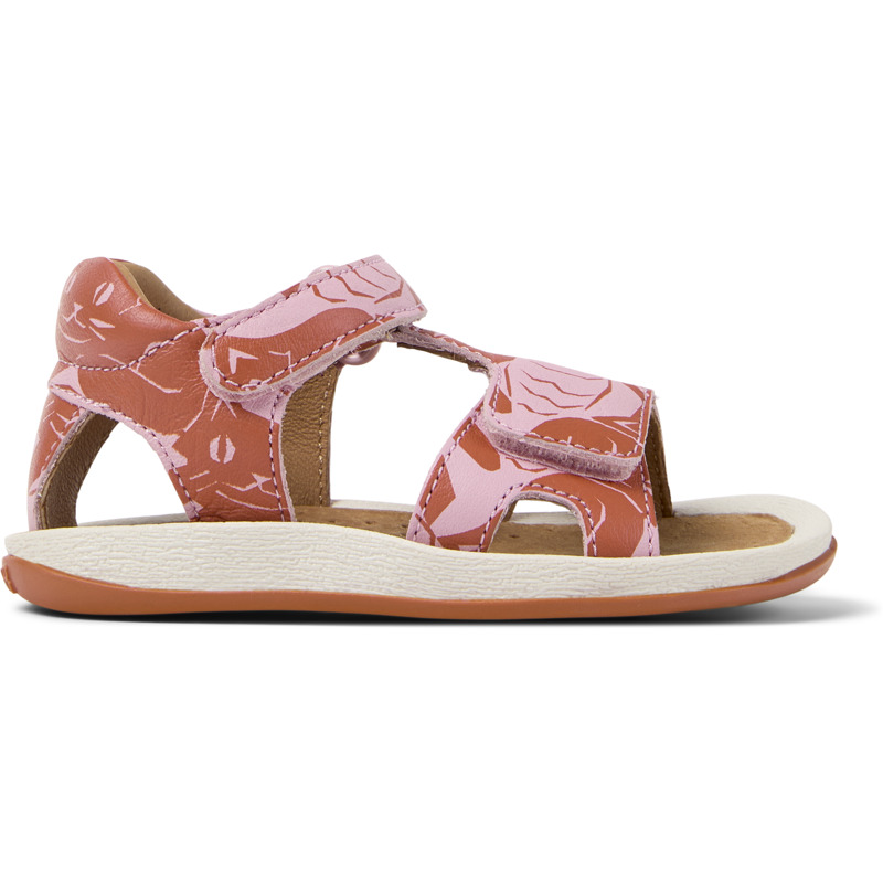 CAMPER Twins - Sandals For First Walkers - Pink,Brown