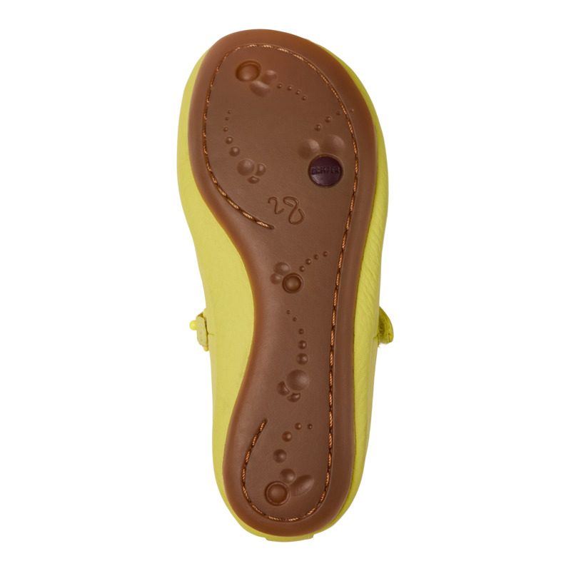 Camper Twins - Ballerinas For Unisex - Yellow, Size 36, Smooth Leather